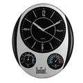 Oval Weather Station Wall Clock
